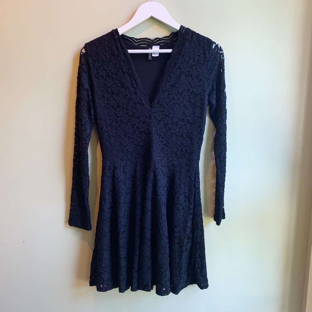 Longlseeve Formal Black Dress